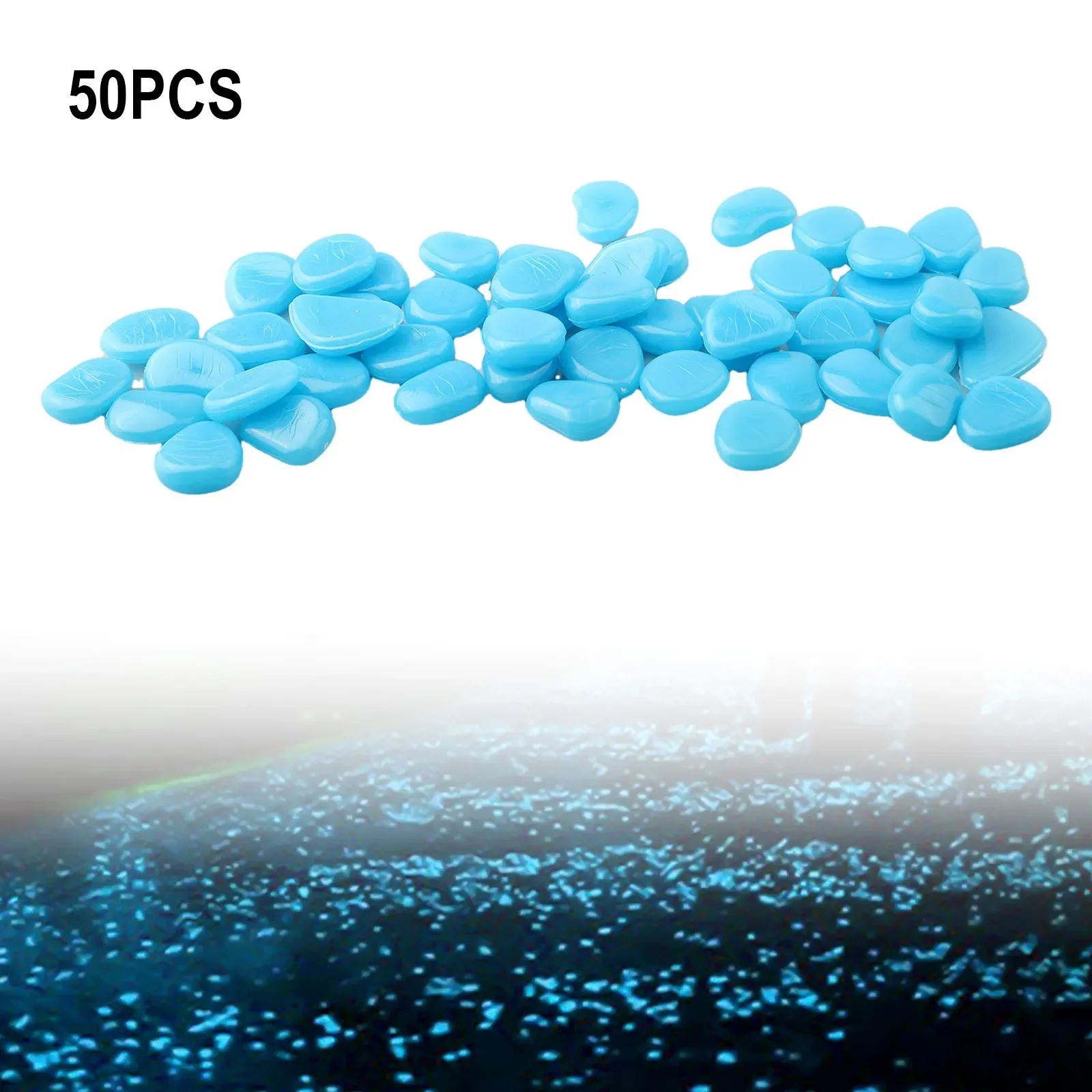 50PCS/Set Glow In The Dark Peb - đánh giá và giá Fish Aquarium Home