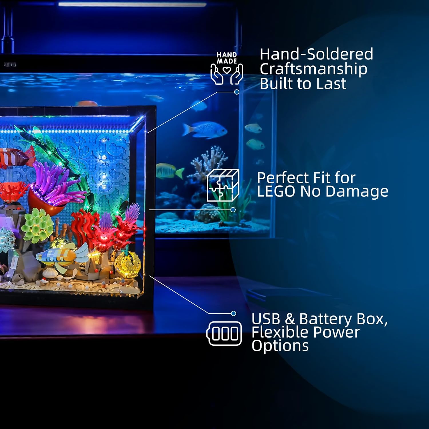 Hprosper LED Light for lego 10 - đánh giá và giá Aquarium Light