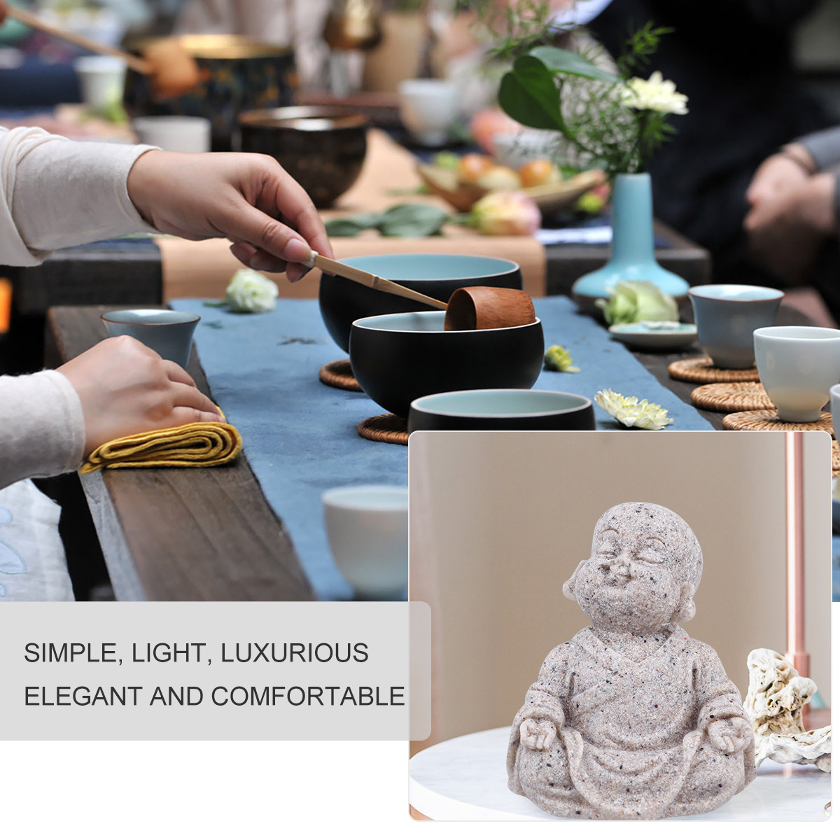 Maitreya Buddha Statue Sandsto - đánh giá và giá Fish Aquarium Home