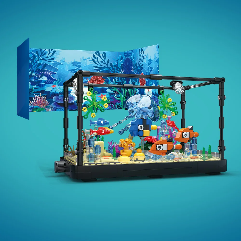 Fish Tank Building Block Set w - đánh giá và giá Aquarium Light
