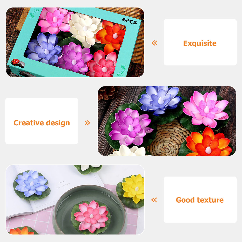 6Pcs Realistic Simulation Lotu - đánh giá và giá Aquarium Decor