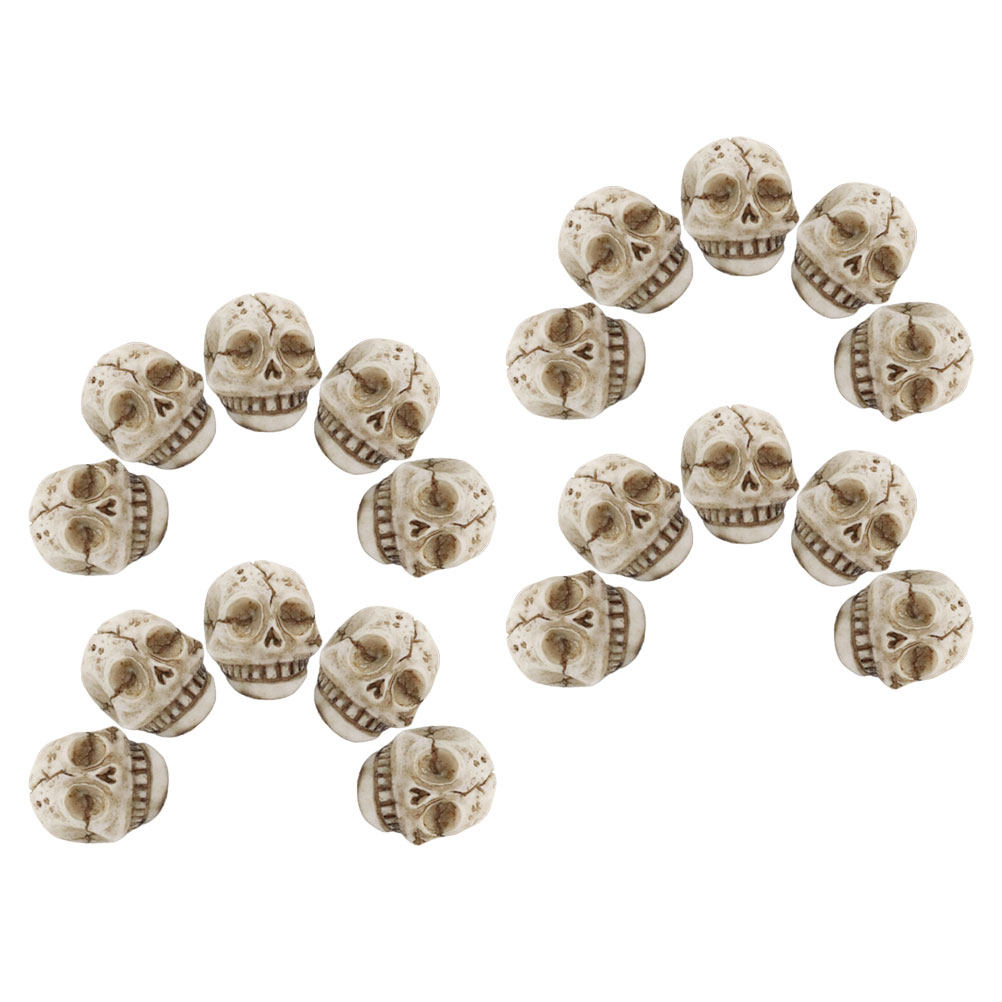 20Pcs Resin Smiling Skull Stat - đánh giá và giá Aquarium Decor