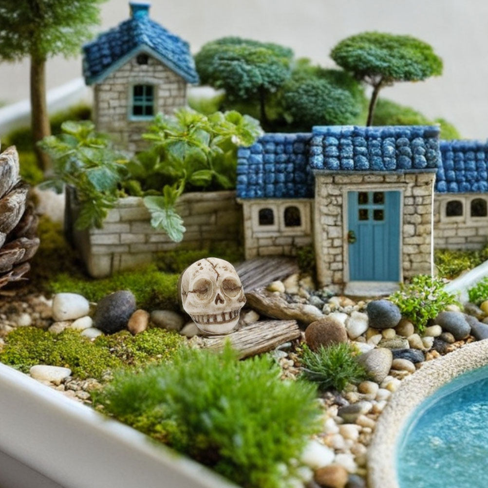 20Pcs Resin Smiling Skull Stat - đánh giá và giá Aquarium Decor