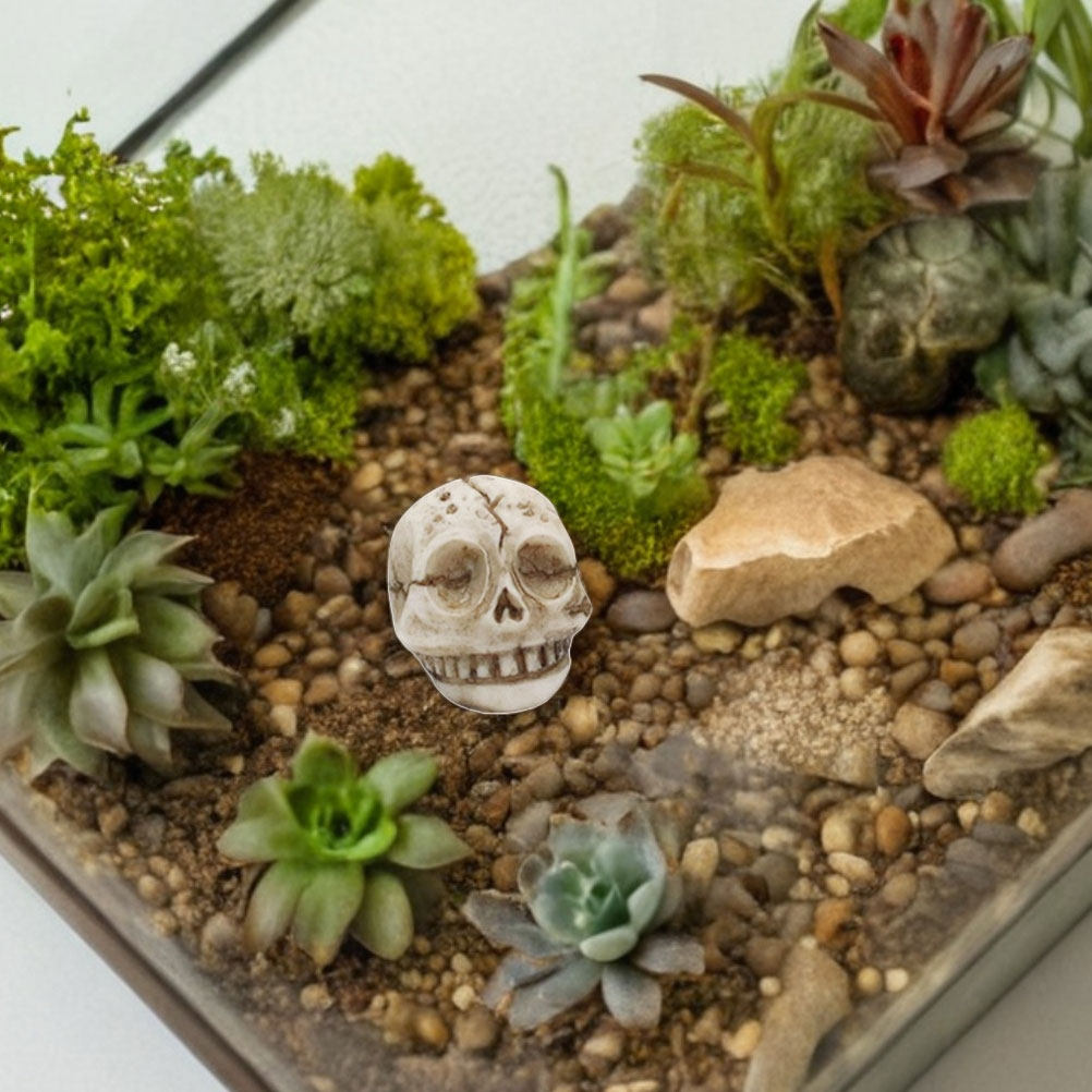 20Pcs Resin Smiling Skull Stat - đánh giá và giá Aquarium Decor