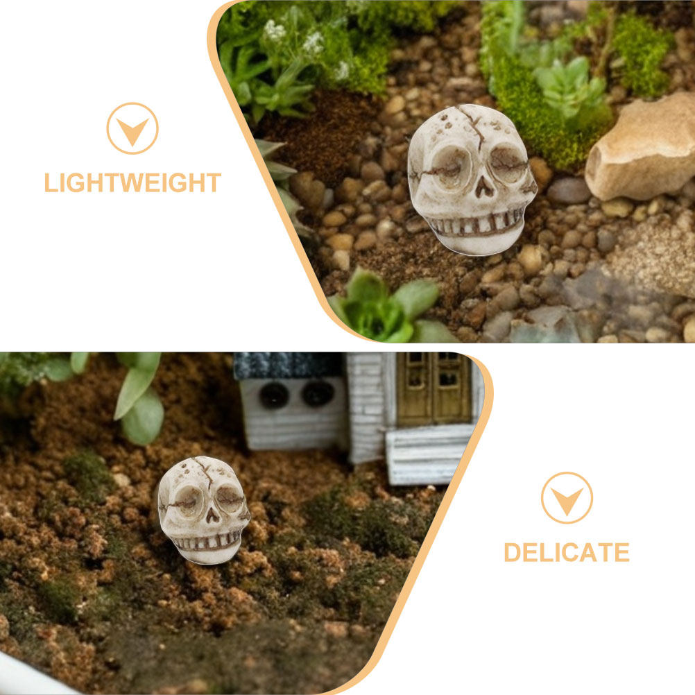 20Pcs Resin Smiling Skull Stat - đánh giá và giá Aquarium Decor